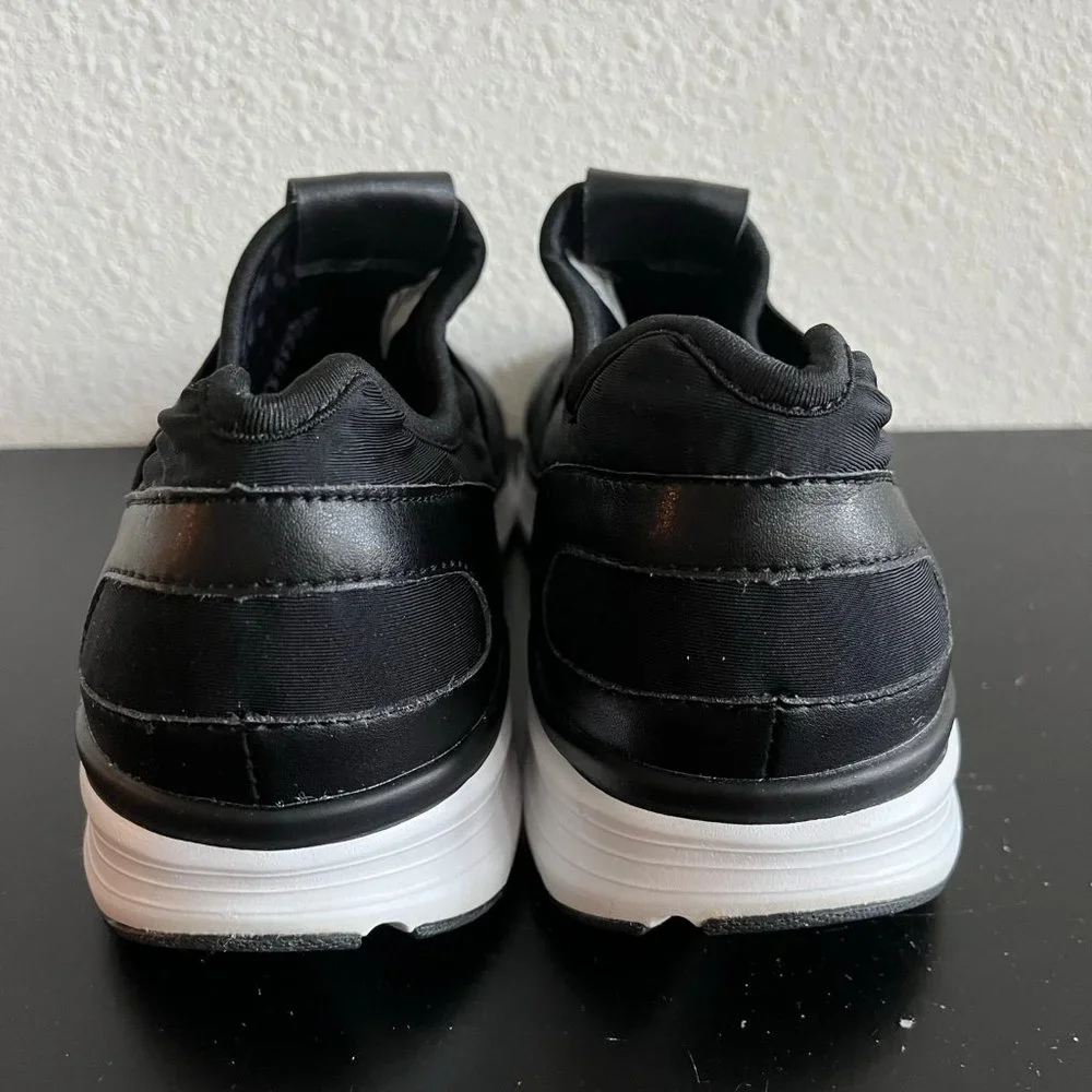 NWOT Armani Jean's Men's Black Elastic Runner Sneakers Shoes Size 8.5